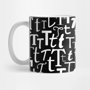 T - Typography (White) Mug